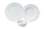 Hermia ACL18Y400 Vajilla de Porcelana 18 Piezas Elegante y Duradera Apta para Microondas y Lavavajillas